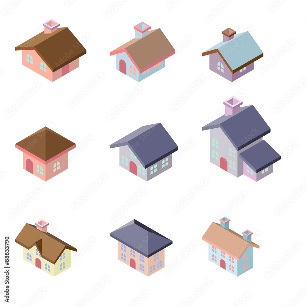 building 3d isometric building 3d isometric