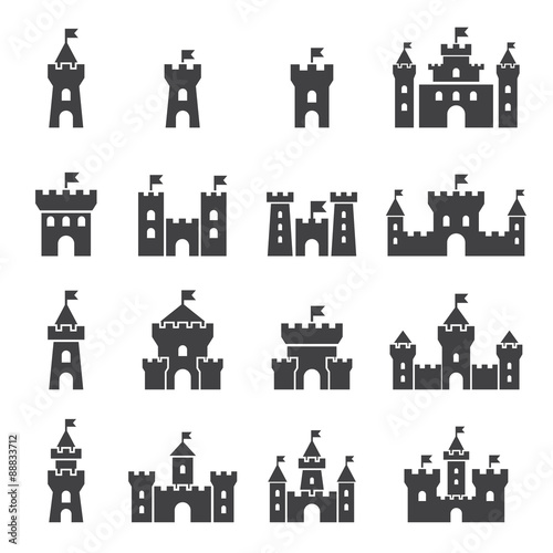 Castle icon set