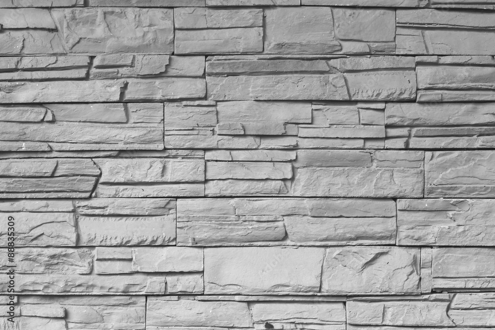 Fototapeta premium Close up of a brick-wall, Modern stone texture background