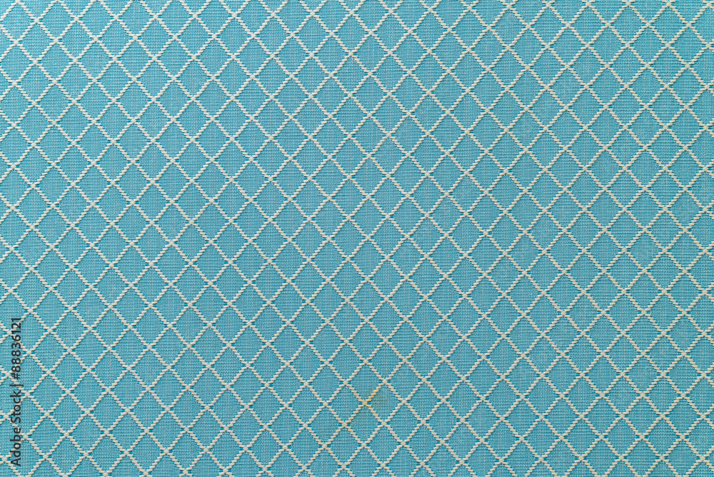 Blue sofa linen fabric texture for background.