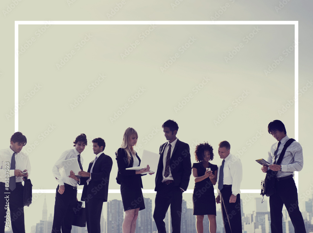 Fototapeta premium Business People New York Working Meeting Concept