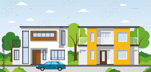 Two modern Townhouses in the suburbs