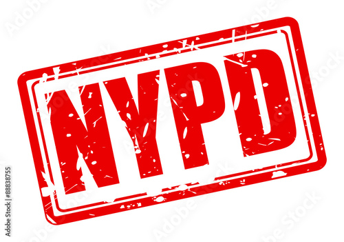 NYPD red stamp text