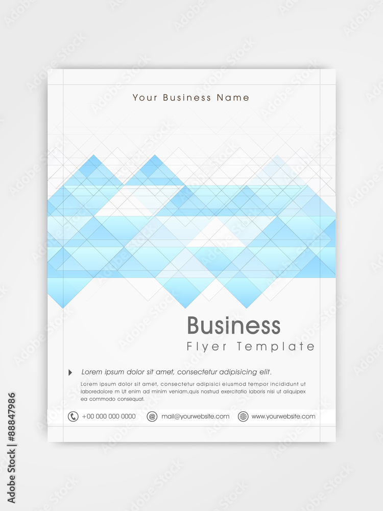 Business flyer, template or brochure design.