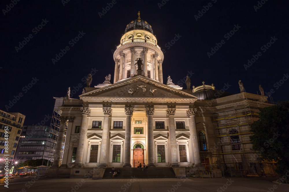 the german cathedral at the gendarmenmarkt in berlin germany at