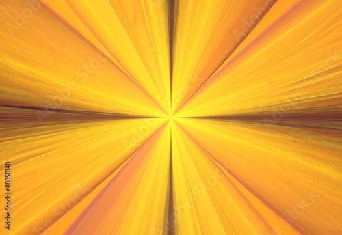 Illustration fractal abstract background bright sun rays