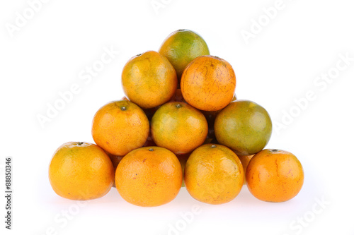 oranges fruit tropical isolated on white background