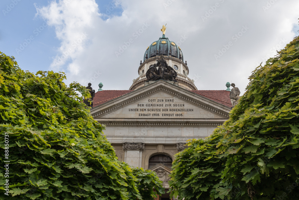 the french cathedral at the gendarmenmarkt in berlin germany