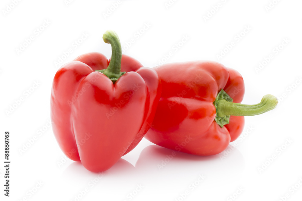 Pepper on the white isolatd background. Pepper on the white isolatd background.