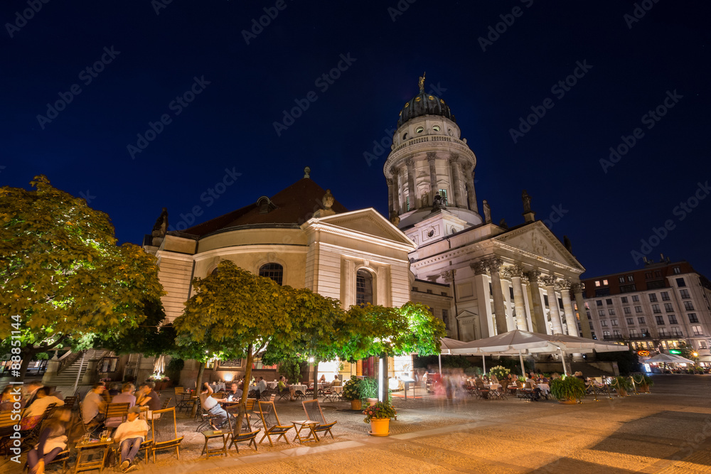 the french cathedral at the gendarmenmarkt in berlin germany at