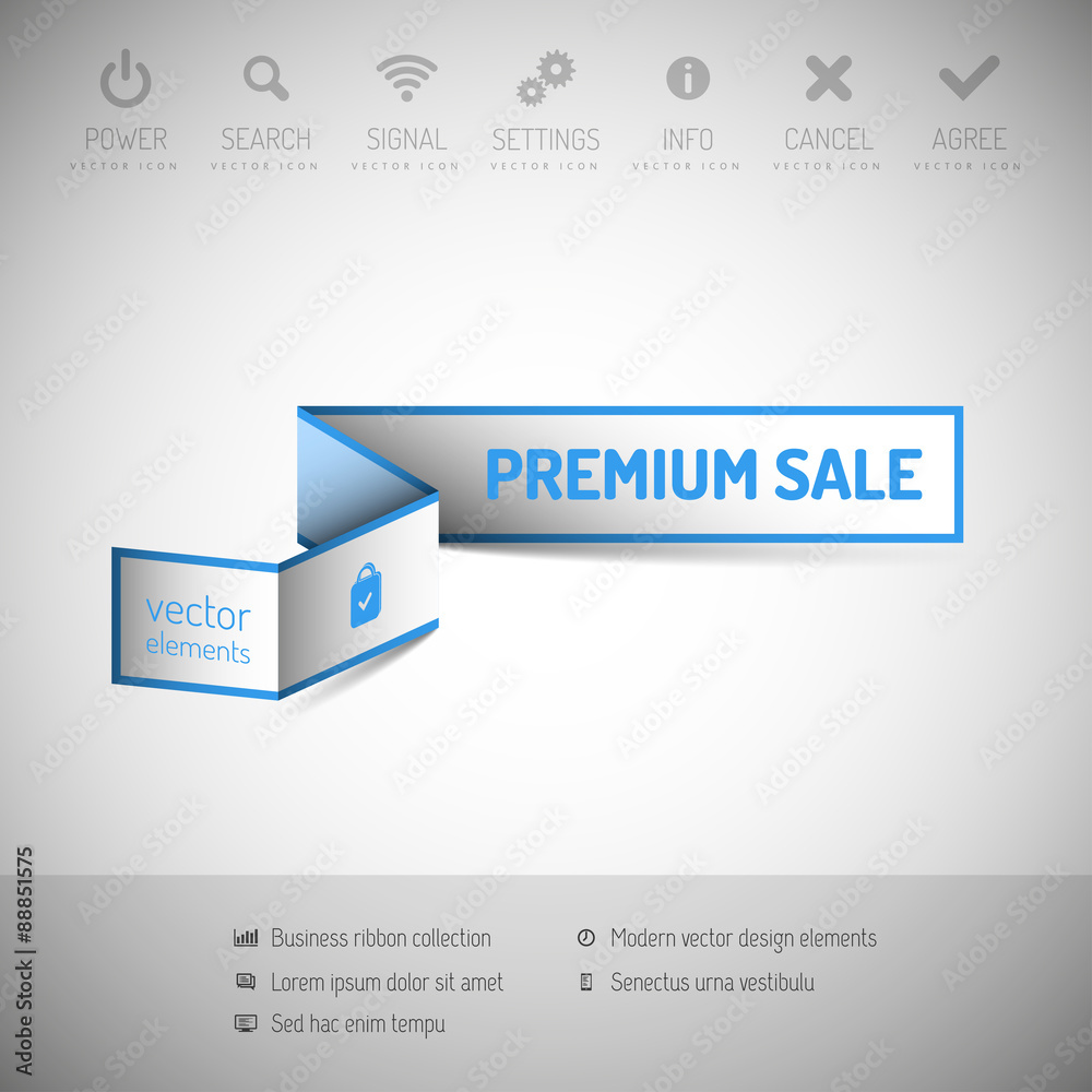 Obraz premium Banner with commerce business content