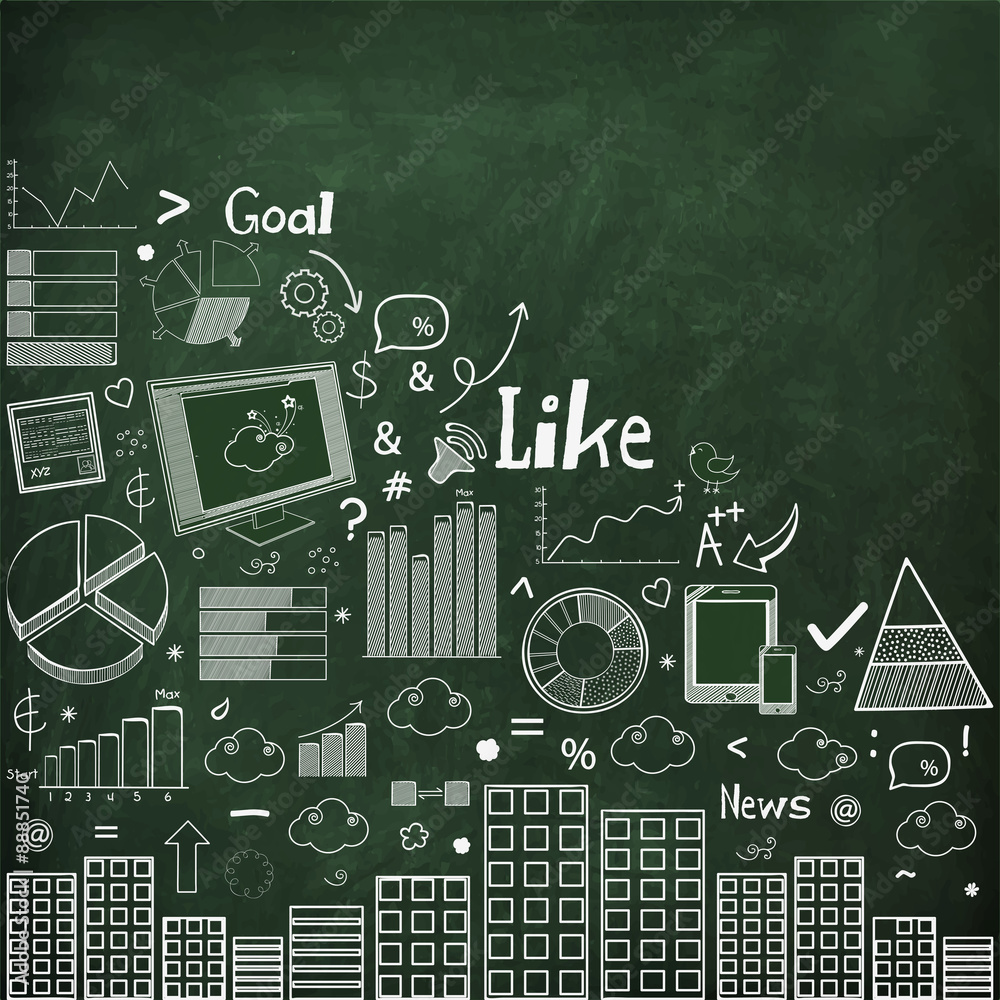 Stylish business infographic layout with various elements. Stylish business infographic layout with various elements.