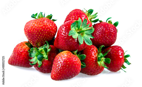 Fresh Juicy Strawberry Isolated on white background