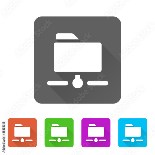 App Icon Long Shadow - 5 Colors