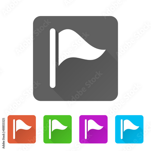 App Icon Long Shadow - 5 Colors