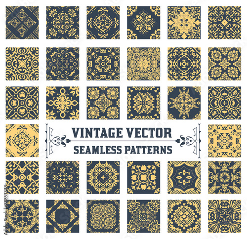 34 Seamless Patterns Background Collection