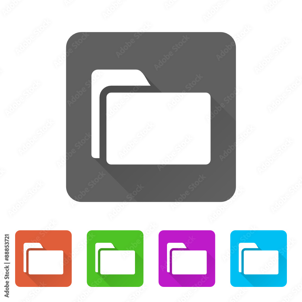 App Icon Long Shadow - 5 Colors App Icon Long Shadow - 5 Colors