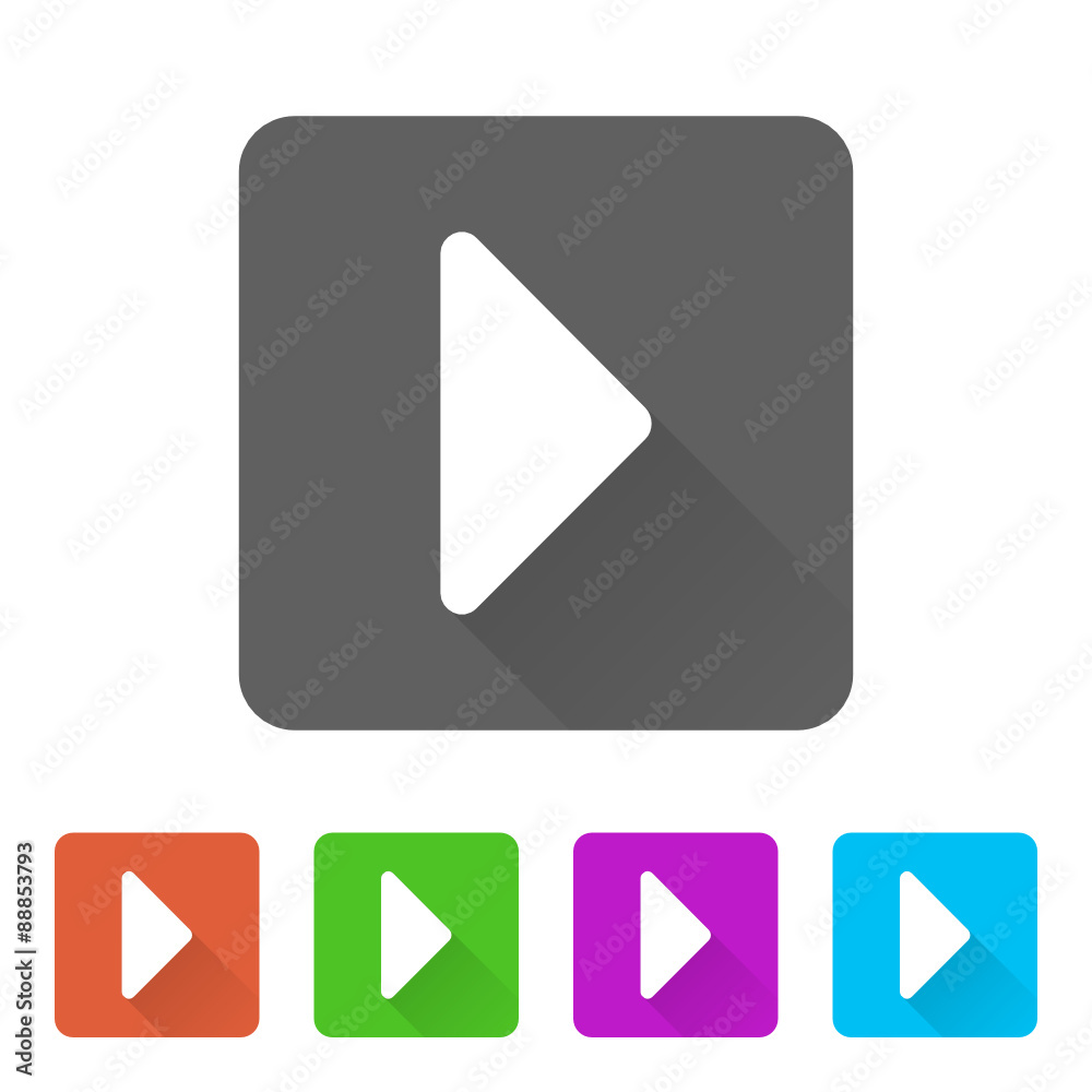 App Icon Long Shadow - 5 Colors App Icon Long Shadow - 5 Colors