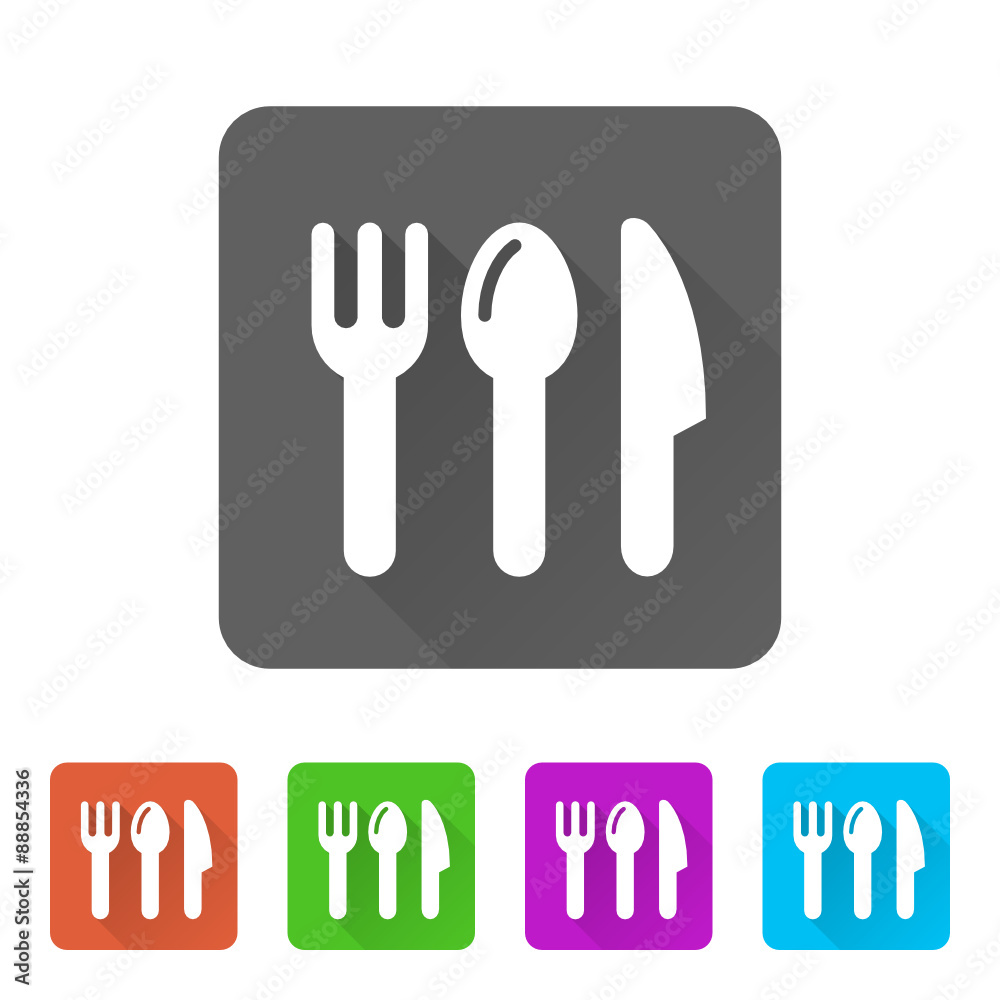 App Icon Long Shadow - 5 Colors App Icon Long Shadow - 5 Colors