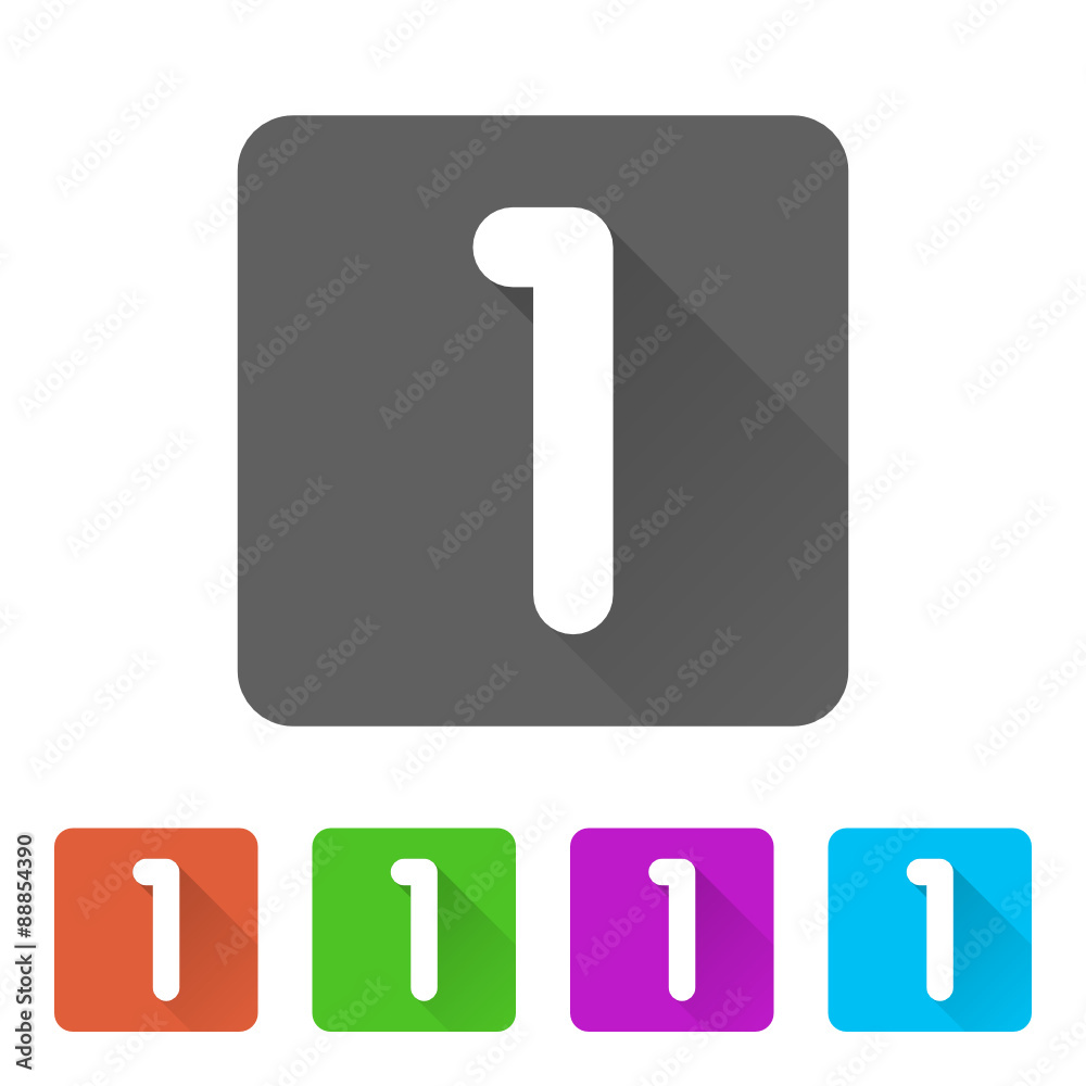 App Icon Long Shadow - 5 Colors App Icon Long Shadow - 5 Colors