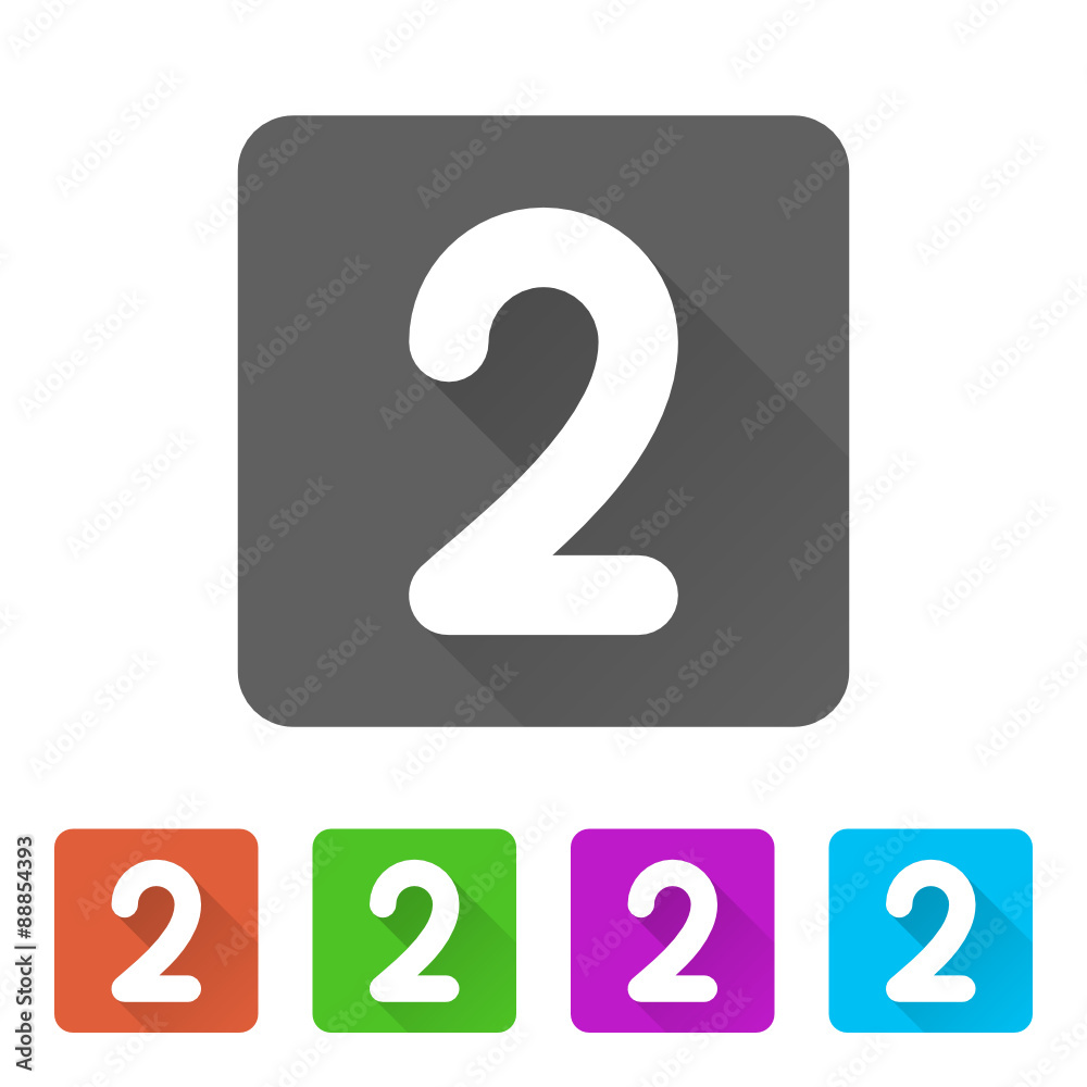 App Icon Long Shadow - 5 Colors App Icon Long Shadow - 5 Colors