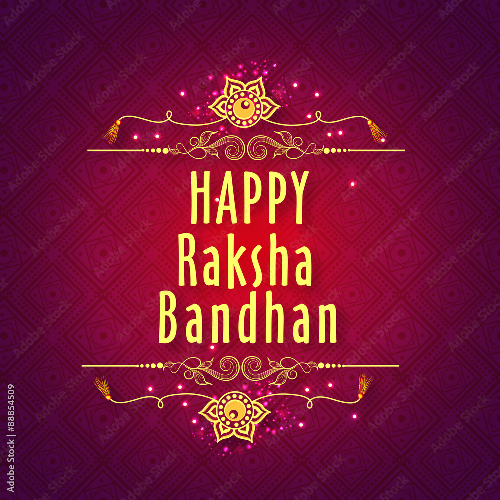 Greeting card for Raksha Bandhan celebration. Greeting card for Raksha Bandhan celebration.