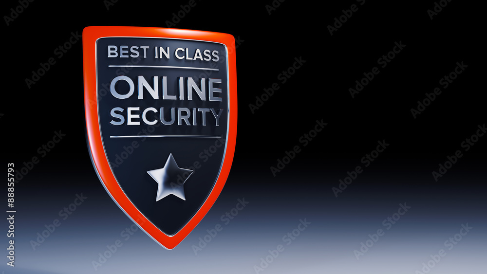 Online security 3D shield design Online security 3D shield design