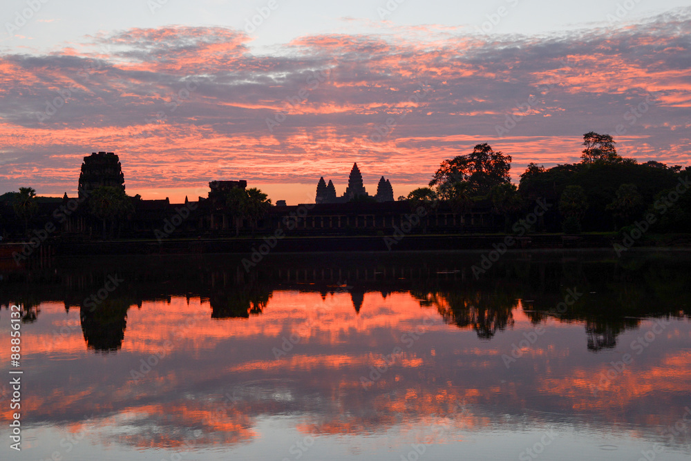 sunrise in Angkor Wat