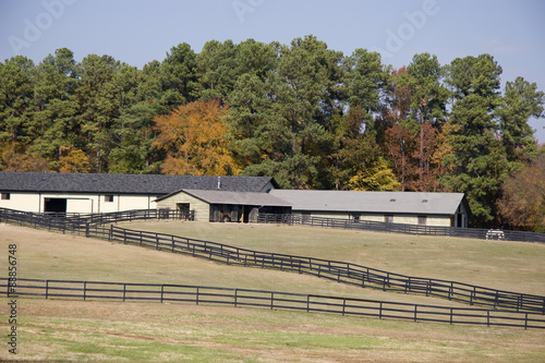 Horse Barns and Fields