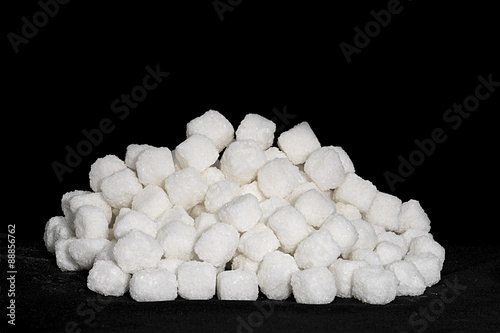 white cane sugar cubes