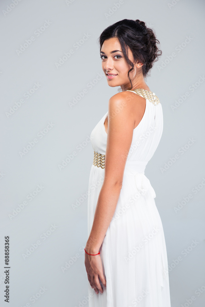 Portrait of a charming woman in fashion dress Portrait of a charming woman in fashion dress