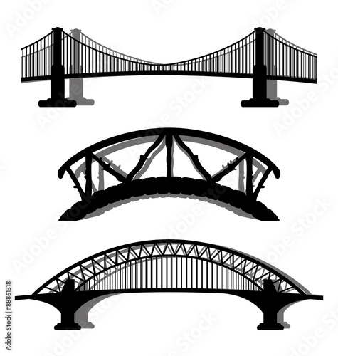 Vector set. Bridges.
