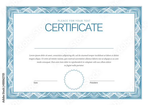 Certificate. Modern Template diplomas, currency.