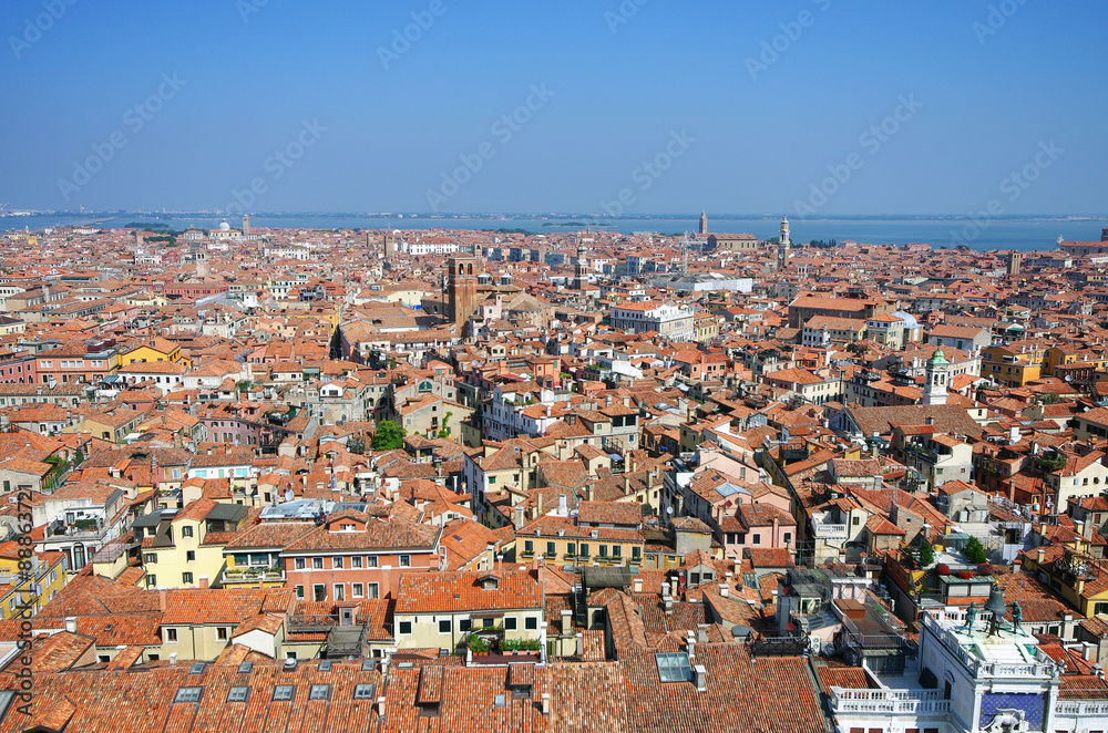 Venice roofs, in Venice, Veneto, Italy