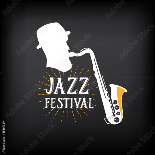 Photography Jazz music party logo and badge design.