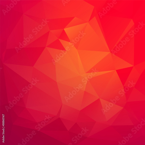 red triangular background