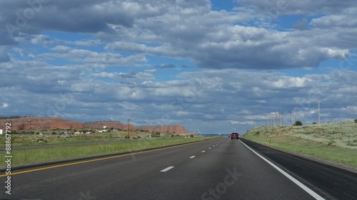 Blue skies and open road