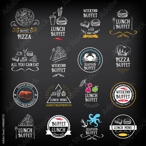 .Buffet menu, restaurant All you can eat.