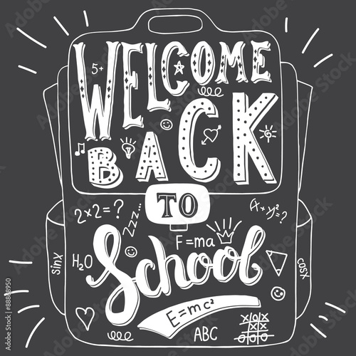 Hand drawn typography poster