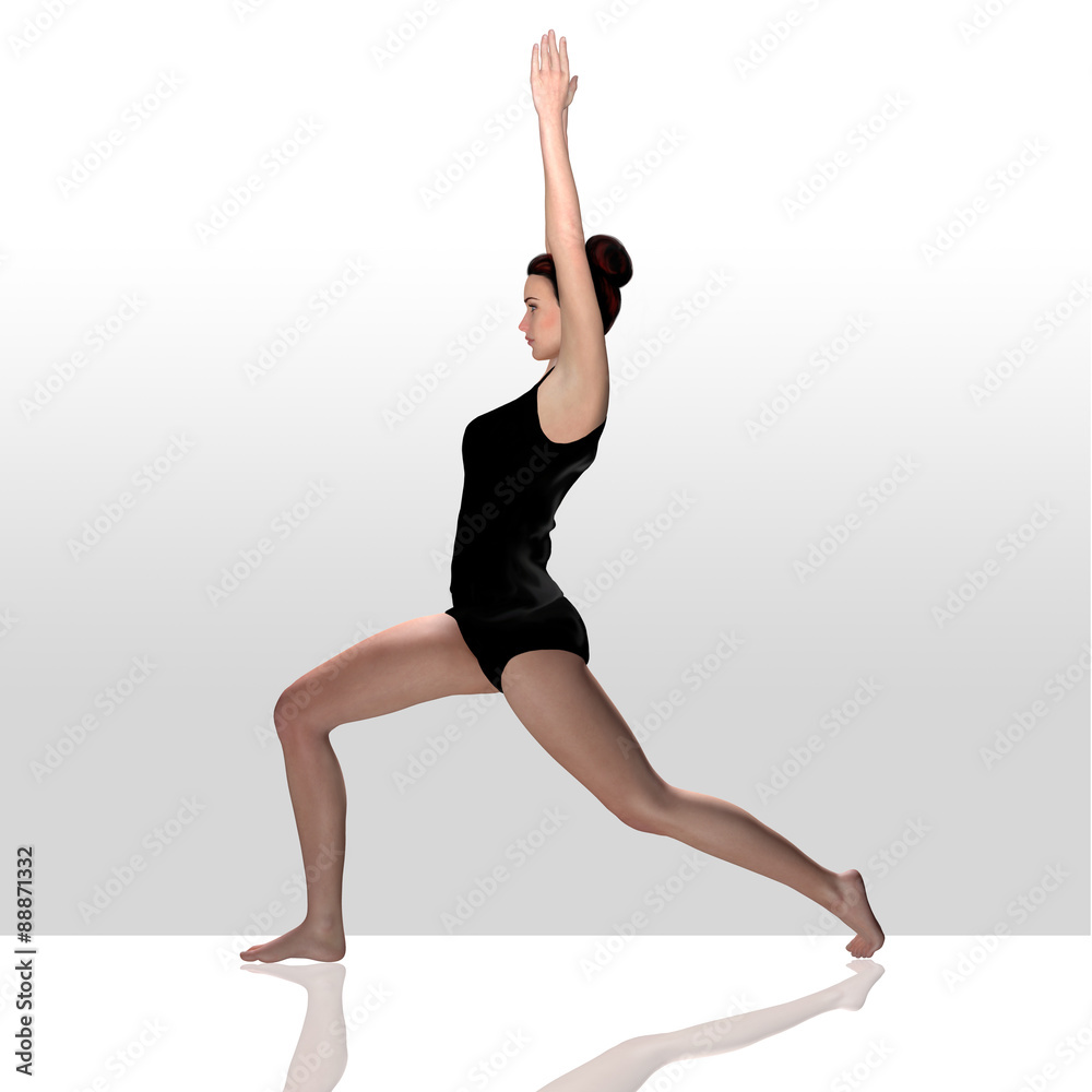 3d render of a female doing yoga 3d render of a female doing yoga
