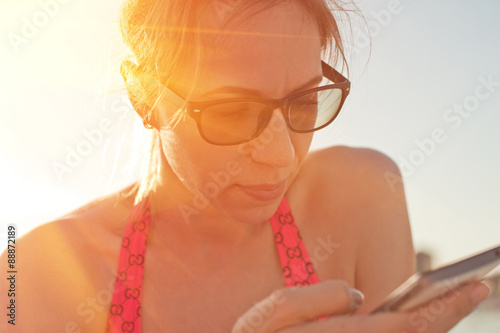Woman at beach