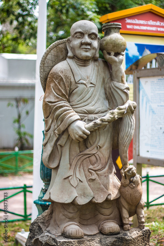 Detail of A Chinese Statue in the Buddhist temple