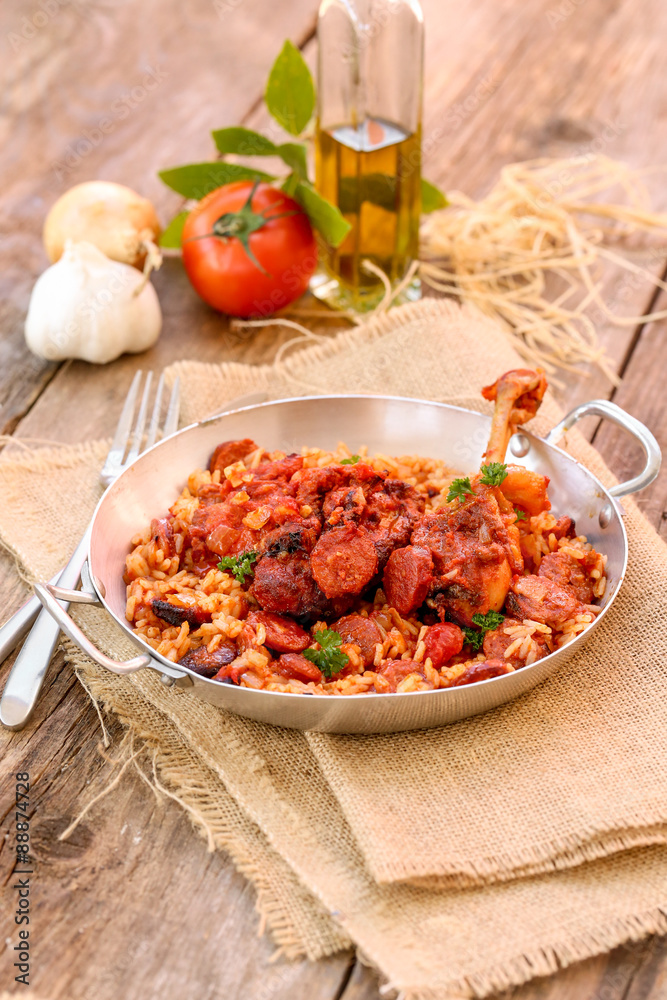 poulet chorizo & riz poulet chorizo & riz