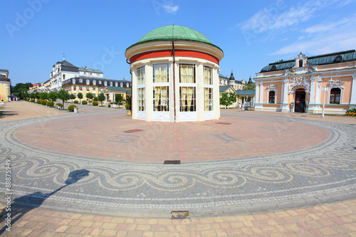 Frantiskovy Lazne, Czech Republic. This beautiful spa town, founded in 1793. City with mineral springs that attract many tourists wishing to improve their health.