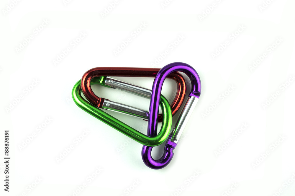 three Carabiners three Carabiners