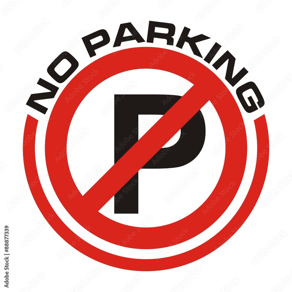 do not parking, caution warn symbol for public transport areas to do not do that. vector logo, sign, symbol do not parking, caution warn symbol for public transport areas to do not do that. vector logo, sign, symbol
