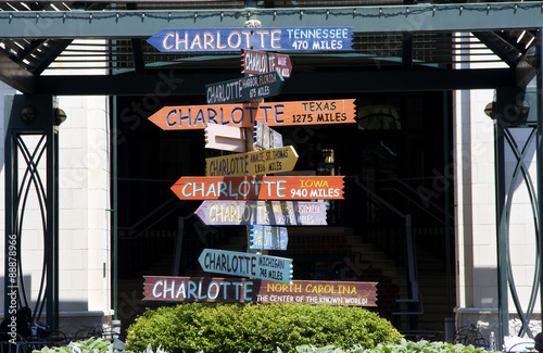 Charlotte Signs on The Green in Uptown