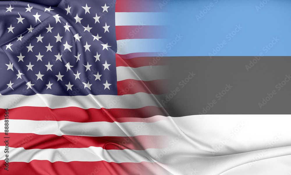 Obraz premium USA and Estonia