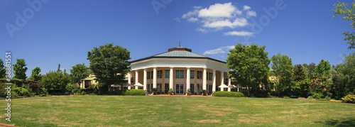 Panorama of Daniel Stowe Garden Pavilion in Belmont, NC