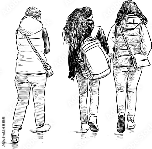 teens on a stroll